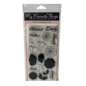 My Favorite Things Clear Stamps Set of 18 Sweet Roses Happy Mother's Day Hello